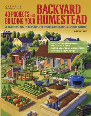 40 projekt a háztáji tanya építéséhez: A Hands-On, Step-By-Step Sustainable-Living Guide (Fenntartható életmód útmutató) - 40 Projects for Building Your Backyard Homestead: A Hands-On, Step-By-Step Sustainable-Living Guide