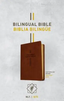 Dvojjazyčná Bible / Biblia Bilinge Nlt/Ntv (kožená, hnědá) - Bilingual Bible / Biblia Bilinge Nlt/Ntv (Leatherlike, Brown)