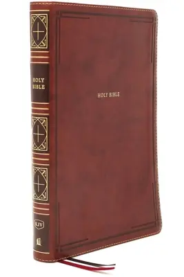 Kjv, Thinline Bible, Giant Print, Leathersoft, Brown, Thumb Indexed, Red Letter Edition, Comfort Print: Szent Biblia, King James Version - Kjv, Thinline Bible, Giant Print, Leathersoft, Brown, Thumb Indexed, Red Letter Edition, Comfort Print: Holy Bible, King James Version