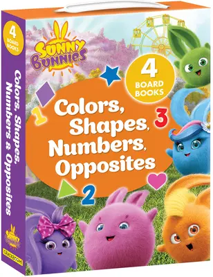 Sunny Bunnies: Színek, formák, számok és ellentétek: 4 táblás könyv (Us Edition) - Sunny Bunnies: Colors, Shapes, Numbers & Opposites: 4 Board Books (Us Edition)