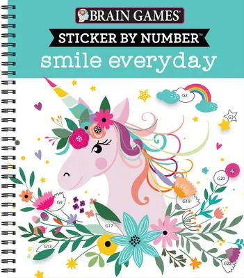 Agyjátékok - Matrica szám szerint: Smile Every Day - Brain Games - Sticker by Number: Smile Every Day