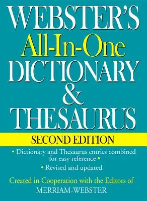 Webster's All-In-One Dictionary & Thesaurus, második kiadás - Webster's All-In-One Dictionary & Thesaurus, Second Edition