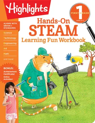 Első osztályos Hands-On Steam Learning Fun munkafüzet - First Grade Hands-On Steam Learning Fun Workbook