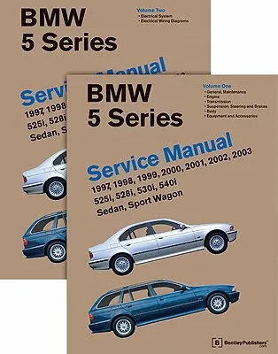 BMW 5-ös sorozat 2 Vol (E39 Szervizkönyv: 1997, 1998, 1999, 2000, 2001, 2002, 2003: 525i, 528i, 530i, 540i, Sedan, Sport Wagon - BMW 5 Series 2 Vol (E39 Service Manual: 1997, 1998, 1999, 2000, 2001, 2002, 2003: 525i, 528i, 530i, 540i, Sedan, Sport Wagon