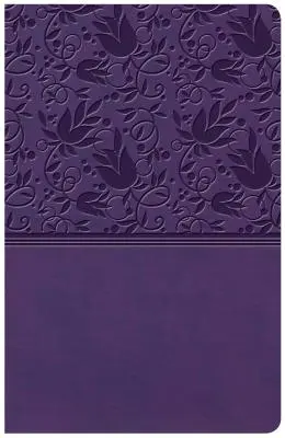 KJV Nagyméretű, személyes méretű KJV referencia Biblia, bíbor bőrkontúrral - KJV Large Print Personal Size Reference Bible, Purple Leathertouch