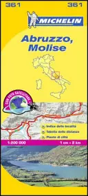 Michelin térkép Olaszország: Abruzzo, Molise 361 - Michelin Map Italy: Abruzzo, Molise 361