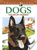 Creative Haven Dogs Color by Number színezőkönyv - Creative Haven Dogs Color by Number Coloring Book