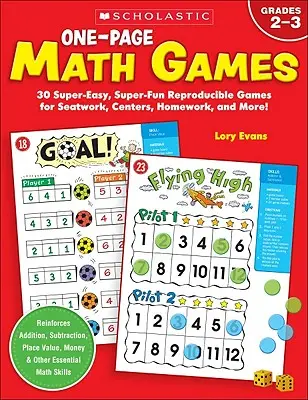 Egyoldalas matematikai játékok - One-Page Math Games