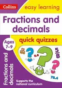 Törtek és tizedesjegyek gyors kvízek: 7-9 éves korig - Fractions & Decimals Quick Quizzes: Ages 7-9