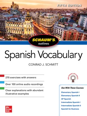 Schaum's Outline of Spanish Vocabulary, ötödik kiadás - Schaum's Outline of Spanish Vocabulary, Fifth Edition