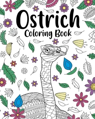 Strucc mandala színező könyv - Ostrich Mandala Coloring Book