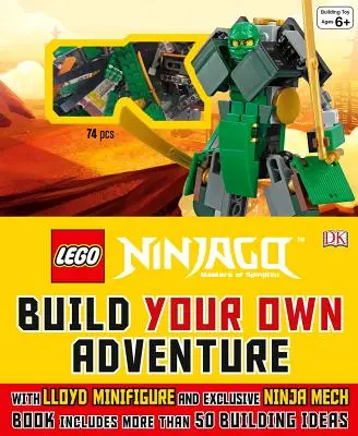 Lego(r) Ninjago: Ninjago: Építsd meg a saját kalandodat: Lloyd minifigurával és exkluzív Ninja Merchekkel, a könyv több mint 50 építőanyagot tartalmaz. - Lego(r) Ninjago: Build Your Own Adventure: With Lloyd Minifigure and Exclusive Ninja Merch, Book Includes More Than 50 Buil