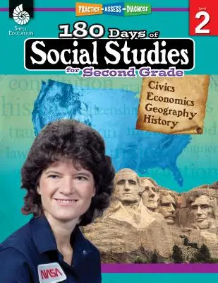 180 nap társadalomismeret a második osztály számára: Gyakorlat, értékelés, diagnózis - 180 Days of Social Studies for Second Grade: Practice, Assess, Diagnose