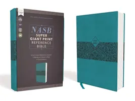 Nasb, Super Giant Print Reference Bible, Leathersoft, Teal, Red Letter Edition, 1995 szöveg, Comfort Print - Nasb, Super Giant Print Reference Bible, Leathersoft, Teal, Red Letter Edition, 1995 Text, Comfort Print