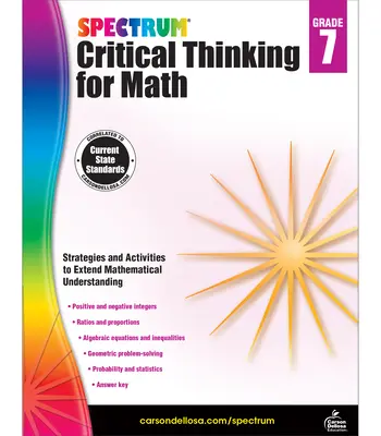 Spectrum Critical Thinking for Math, 7. évfolyam - Spectrum Critical Thinking for Math, Grade 7