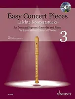 Könnyű koncertdarabok, 3. könyv: 21 darab 5 évszázadból deszantos blockflötére és zongorára. Tartalmazza a CD-t demó és Play-Along felvételekkel: 21 Pieces fro - Easy Concert Pieces, Book 3: 21 Pieces from 5 Centuries for Descant Recorder and Piano. Includes CD with Demo and Play-Along Recordings: 21 Pieces fro