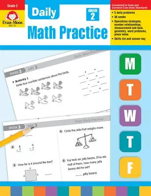 Napi matematikai gyakorlat, 2. osztály - Daily Math Practice, Grade 2