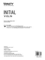 Trinity College London Violin Exam Pieces 2020-2023: Kezdő (csak a szólam) - Trinity College London Violin Exam Pieces 2020-2023: Initial (part only)