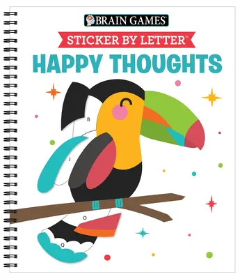 Brain Games - Sticker by Letter: Boldog gondolatok - Brain Games - Sticker by Letter: Happy Thoughts