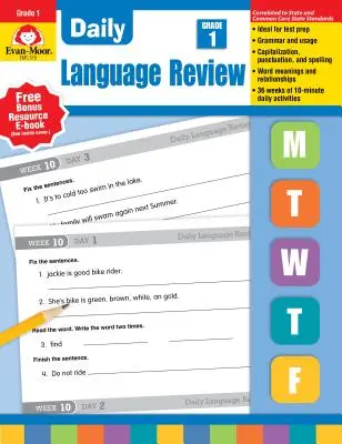 Napi nyelvi áttekintés 1. osztály - Daily Language Review Grade 1