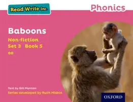 Read Write Inc. Phonics: Nem-fikció 5 Páviánok - Read Write Inc. Phonics: Pink Set 3 Non-fiction 5 Baboons