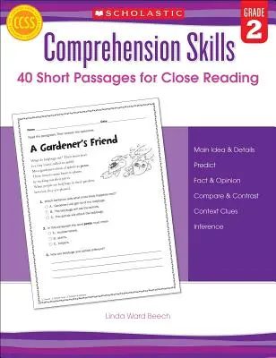 Comprehension Skills: 40 Short Passages for Close Reading: 2. osztály - Comprehension Skills: 40 Short Passages for Close Reading: Grade 2