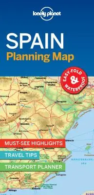 Lonely Planet Spanyolország tervezési térkép 1 - Lonely Planet Spain Planning Map 1