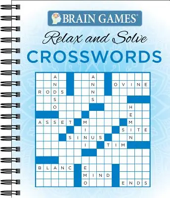 Agyjátékok - Lazíts és oldj meg: Keresztrejtvények (kék) - Brain Games - Relax and Solve: Crosswords (Blue)