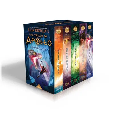 Apolló próbái, az 5 kötetes keménykötéses dobozos sorozat - Trials of Apollo, the 5-Book Hardcover Boxed Set