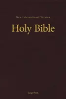 NIV, Pew and Worship Bible, Large Print, Hardcover, Burgundy