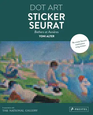 Matrica Seurat: Dot Art: Fürdőzők Asnieres Dot Art - Sticker Seurat: Bathers at Asnieres Dot Art