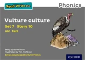 Read Write Inc. Phonics: Szürke készlet 7 mesekönyv 10 Keselyű kultúra - Read Write Inc. Phonics: Grey Set 7 Storybook 10 Vulture Culture