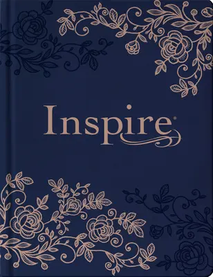 Inspire Bible NLT (Keményfedeles, Leatherlike, Navy): A Biblia a színezéshez és a kreatív naplózáshoz - Inspire Bible NLT (Hardcover Leatherlike, Navy): The Bible for Coloring & Creative Journaling