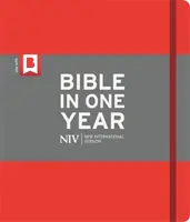 NIV Naplózó Biblia egy évre - Piros - NIV Journalling Bible in One Year - Red