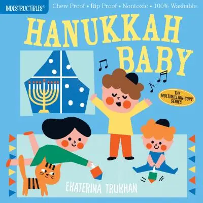 Indestructibles: Hanukkah Baby: Rágásbiztos - Szakadásbiztos - Nem mérgező - 100%-ban mosható (Könyv babáknak, Újszülött könyvek, Rágásbiztos) - Indestructibles: Hanukkah Baby: Chew Proof - Rip Proof - Nontoxic - 100% Washable (Book for Babies, Newborn Books, Safe to Chew)