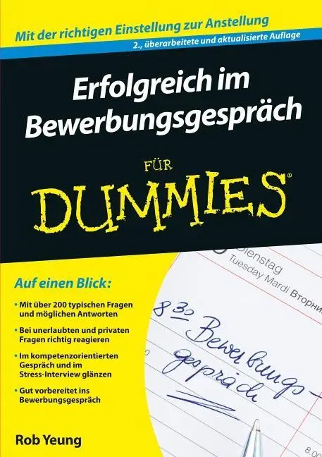 Erfolgreich im Bewerbungsgesprach fur Dummies (Sikeres pályázás a bábuknak) - Erfolgreich im Bewerbungsgesprach fur Dummies