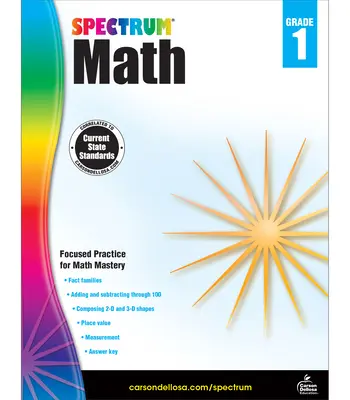 Spectrum Matematikai munkafüzet, 1. osztály - Spectrum Math Workbook, Grade 1