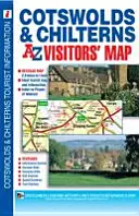 Cotswolds és Chilterns A-Z látogatói térkép - Cotswolds and Chilterns A-Z Visitors' Map