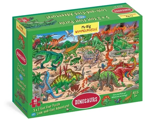 My Big Wimmelpuzzle Dinoszauruszok padló puzzle, 48 darabos - My Big Wimmelpuzzle Dinosaurs Floor Puzzle, 48-Piece