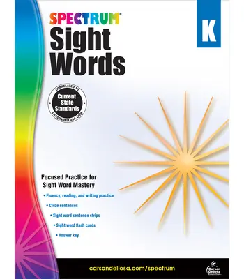 Spectrum Sight Words, K osztály - Spectrum Sight Words, Grade K