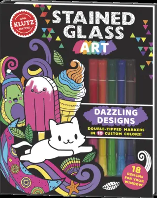 Stained Glass Art: Káprázatos minták (Klutz Activity Book) - Stained Glass Art: Dazzling Designs (Klutz Activity Book)