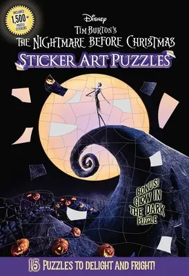 A rémálom karácsony előtt matrica művészet rejtvények - The Nightmare Before Christmas Sticker Art Puzzles