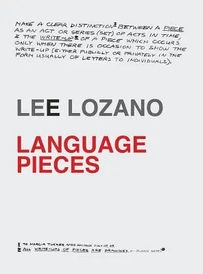 Lee Lozano: Nyelvi darabok - Lee Lozano: Language Pieces