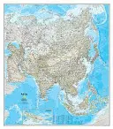 Ázsia klasszikus, laminált - Fali térképek Kontinensek - Asia Classic, Laminated - Wall Maps Continents