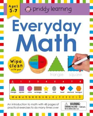 Törölgetős munkafüzet: Everyday Math (Zárt spirálkötés): Ages 5-7; Wipe-Clean with Pen [Tollal] - Wipe Clean Workbook: Everyday Math (Enclosed Spiral Binding): Ages 5-7; Wipe-Clean with Pen [With Pen]