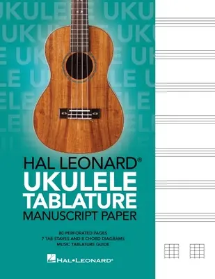 Hal Leonard Ukulele tabulatúra kéziratos papír - Hal Leonard Ukulele Tablature Manuscript Paper