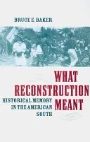 Amit a rekonstrukció jelentett: Történelmi emlékezet az amerikai délen - What Reconstruction Meant: Historical Memory in the American South