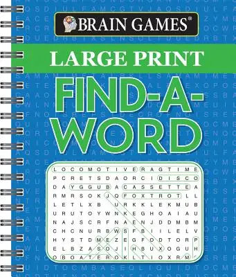 Agyjátékok - Nagyméretű szókereső - Brain Games - Large Print Find a Word