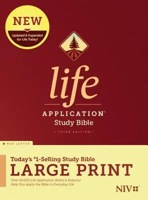 NIV Life Application Study Bible, Third Edition, Large Print (Piros betűs, kemény kötés) - NIV Life Application Study Bible, Third Edition, Large Print (Red Letter, Hardcover)