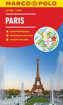 Párizs Marco Polo várostérkép - Paris Marco Polo City Map